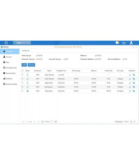 Мини АТС: Приложение Yeastar Billing для IP-АТС Yeastar фотографии