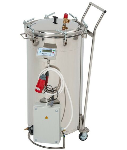 Автоклавы:  Автоматический автоклав-стерилизатор "Фермер" 125 л с ЭБУ,вертикальный с кассетами фотографии