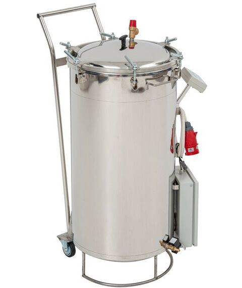 Автоклавы:  Автоматический автоклав-стерилизатор "Фермер" 125 л с ЭБУ,вертикальный с кассетами фотографии