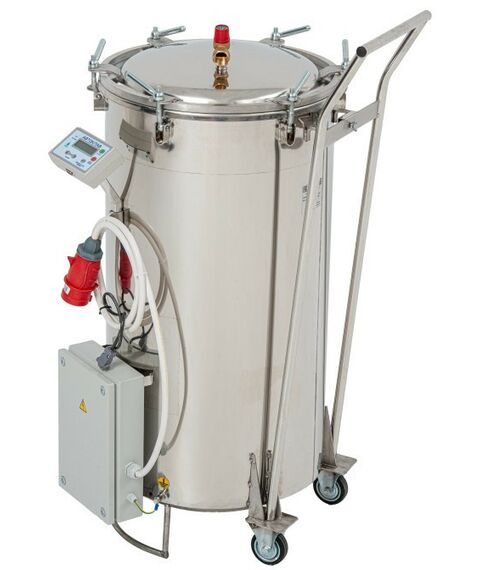 Автоклавы:  Автоматический автоклав-стерилизатор "Фермер" 125 л с ЭБУ,вертикальный с кассетами фотографии