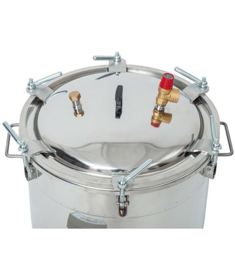 Автоклавы:  Автоматический автоклав "Консерватор" 46 л с ЭБУ с фальшдном фотографии