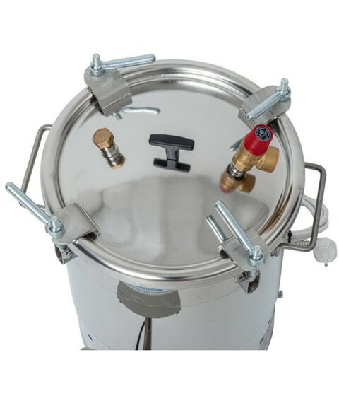 Автоклавы:  Автоматический домашний автоклав "Малыш" 22 л  с ЭБУ с фальшдном фотографии