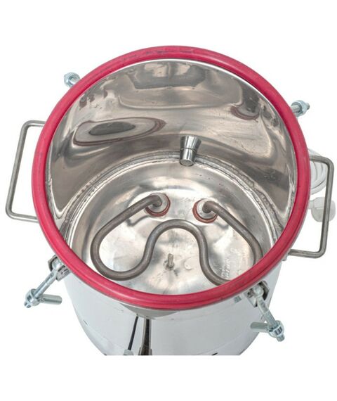 Автоклавы:  Автоматический домашний автоклав "Малыш" 22 л  с ЭБУ с фальшдном фотографии