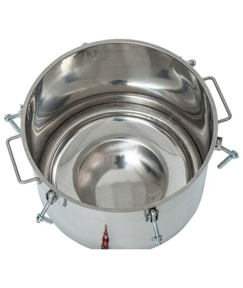 Автоклавы:  Газовый автоклав "Консерватор Газ Нерж" 46 л с фальшдном фотографии