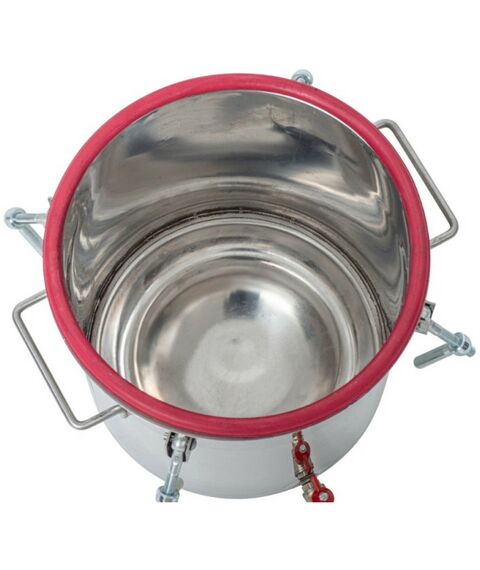 Автоклавы:  Газовый домашний автоклав "Малыш Газ Нерж" 22 л с фальшдном фотографии