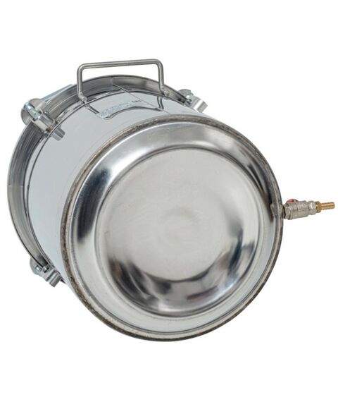 Автоклавы:  Газовый домашний автоклав "Малыш Газ Нерж" 22 л с фальшдном фотографии