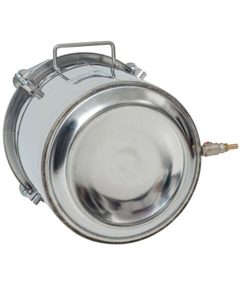 Автоклавы:  Газовый домашний автоклав "Малыш Газ Нерж У" 22 л с фальшдном, с ушком фотографии