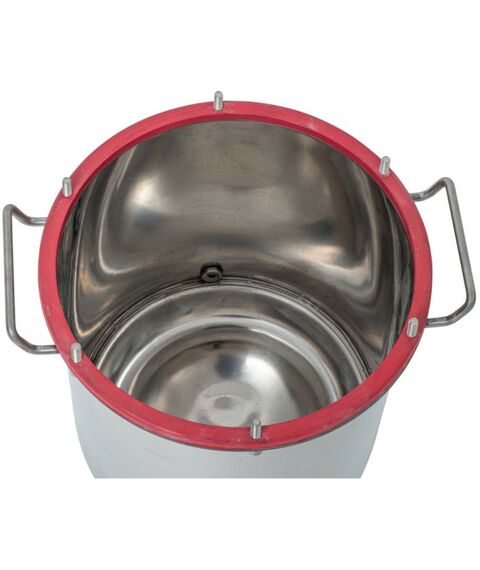 Автоклавы:  Газовый домашний автоклав "Малыш Газ Нерж У" 22 л с фальшдном, с ушком фотографии