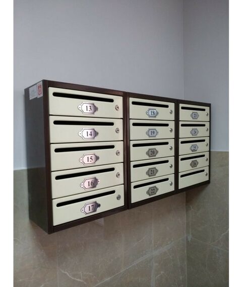 Почтовые ящики:  Почтовый ящик Комфорт 6 секций кор/беж фотографии