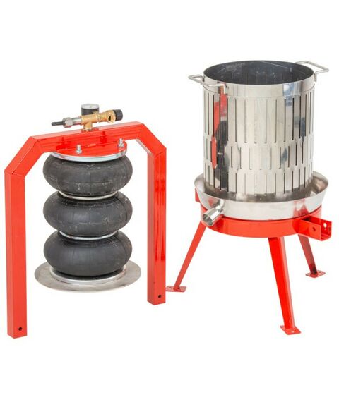 Прессы для отжима:  Пресс пневматический "Муромец П" 29 л корзина из нерж.стали фотографии