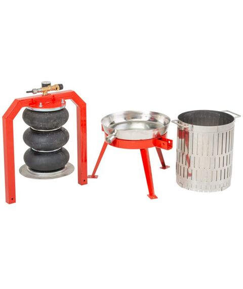 Прессы для отжима:  Пресс пневматический "Муромец П" 29 л корзина из нерж.стали фотографии