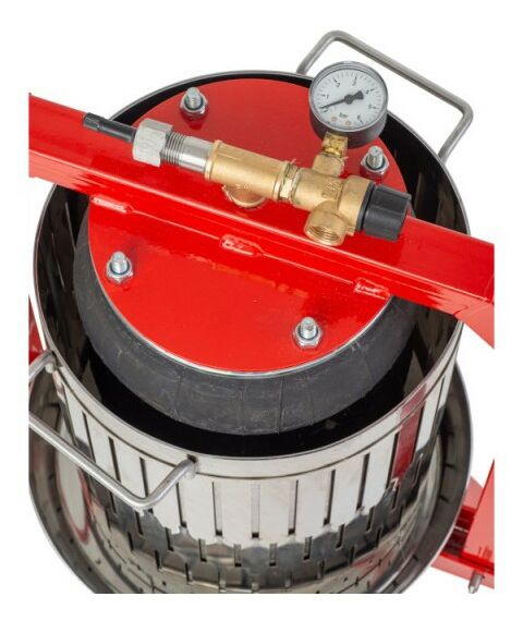 Прессы для отжима:  Пресс пневматический "Муромец П" 29 л корзина из нерж.стали фотографии