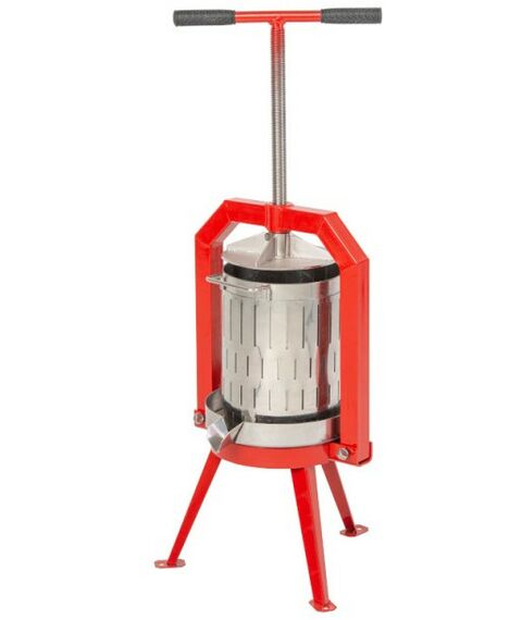 Прессы для отжима:  Пресс ручной (винтовой) «Муромец М» 12 л корзина из нерж.стали фотографии