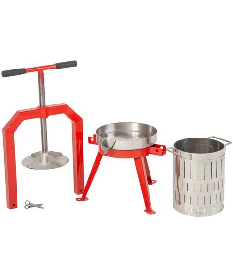 Прессы для отжима:  Пресс ручной (винтовой) «Муромец М» 12 л корзина из нерж.стали фотографии