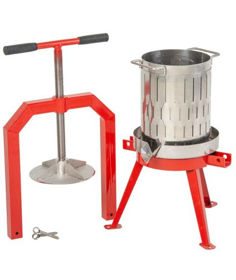 Прессы для отжима:  Пресс ручной (винтовой) «Муромец М» 12 л корзина из нерж.стали фотографии