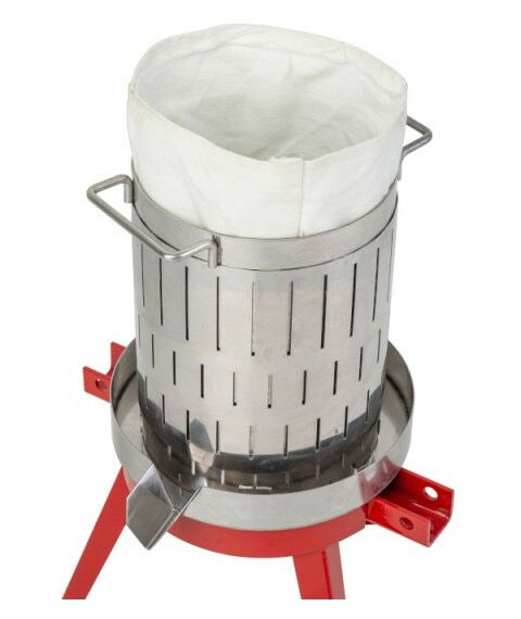 Прессы для отжима:  Пресс ручной (винтовой) «Муромец М» 12 л корзина из нерж.стали фотографии