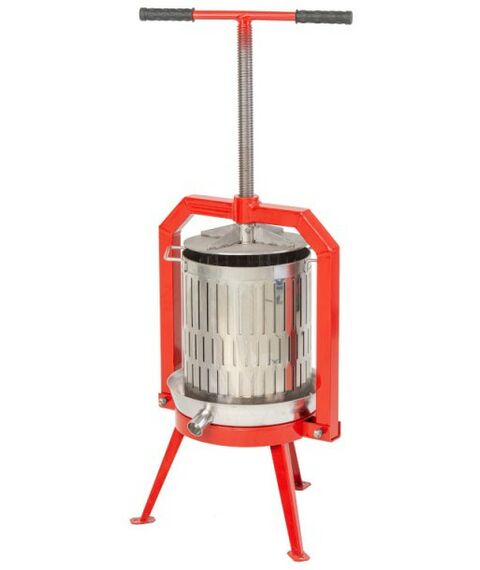 Прессы для отжима:  Пресс ручной (винтовой) «Муромец» 29 л корзина из нерж.стали фотографии