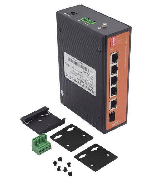 Коммутаторы, маршрутизаторы, межсетевые экраны: Неуправляемый коммутатор Wi-Tek WI-PS206GF-I фотографии