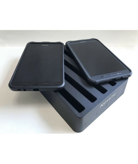 Аксессуары к ноутбукам и планшетам: Зарядная станция для планшетов Samsung CS-520 Samsung Galaxy Tab Active/Active2/Active3, 5 слотов, POGO PIN, Short circuit protection, DC=5V AC=100/240V фотографии