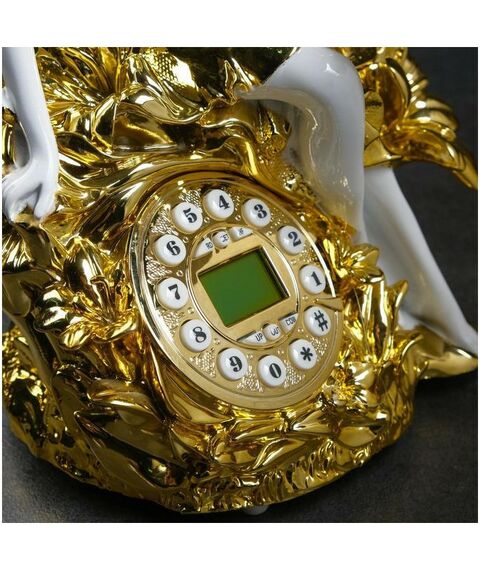 Бизнес-сувениры:  Ретро-телефон "Девушка и лилия" фотографии