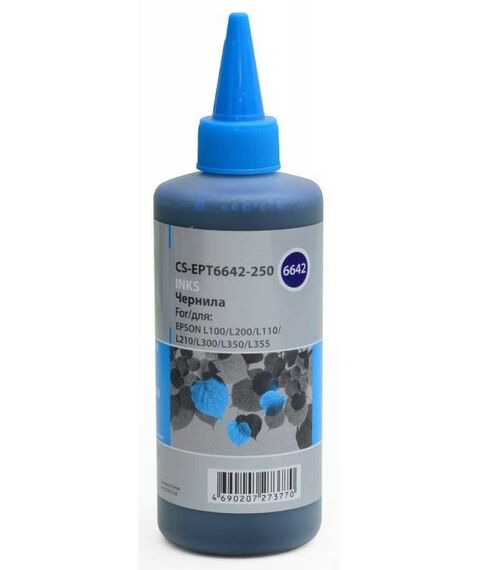 Для Epson (совместимые): Чернила Cactus CS-EPT6642-250 Cyan для Epson L-series (250мл) фотографии