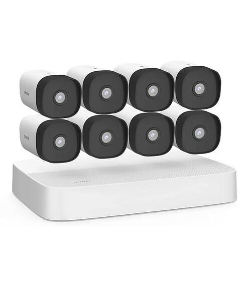 Готовые комплекты видеонаблюдения: Комплект видеонаблюдения с PoE на 8 каналов TENDA K8P-4TR видеорегистратор PoE HD и 8 цилиндрических камер PoE HD фотографии