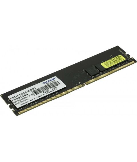 Оперативная память: Модуль памяти Patriot Signature Line 16Gb DDR4 DIMM <PC4-19200> CL17 [PSD416G240081] фотографии