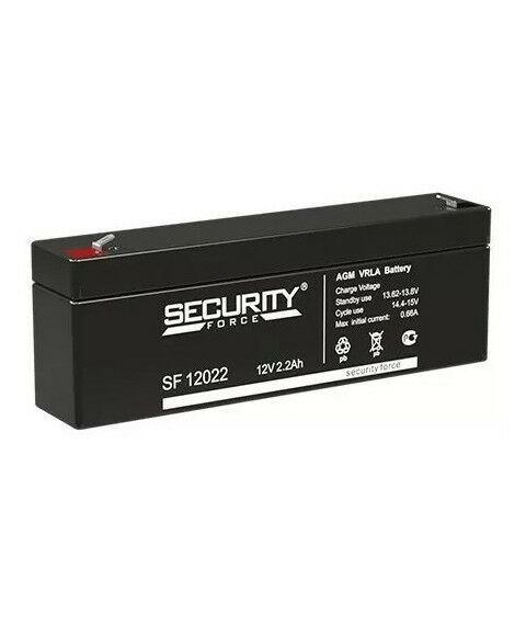 Аккумуляторы для ИБП и охранных систем: Аккумулятор Security Force SF 12022 12 В, 2.2 А/ч фотографии
