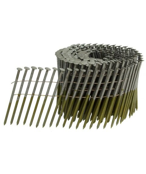 Гвозди прямого монтажа:  Барабанные гвозди по дереву тип CNW 28/80 BKRi (кольц. накат., 4500шт/уп) [FD-2880BKRi] фотографии