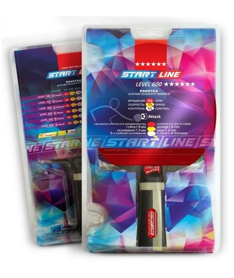 Настольный теннис: Ракетка н/теннис START LINE Level 600 New коническая фотографии