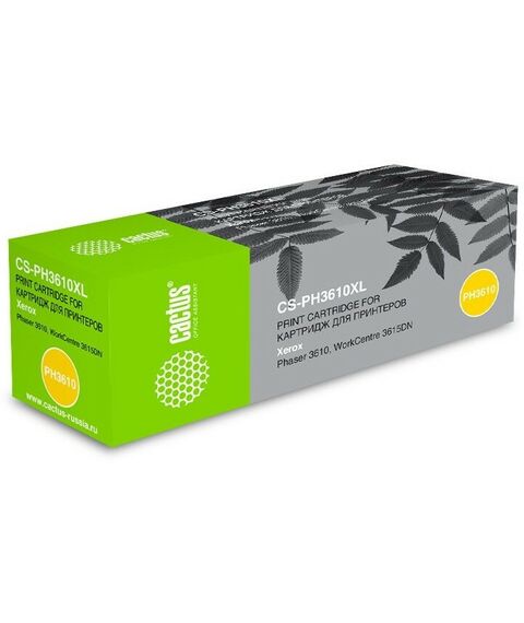 Для Xerox (совместимые): Картридж Cactus CS-PH3610XL Black для Xerox 3610/3615 фотографии