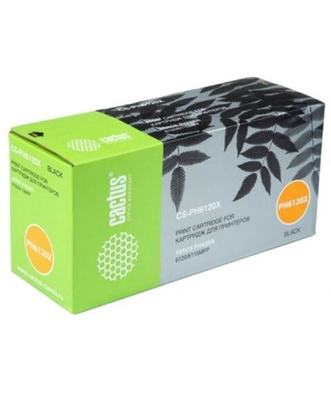 Для Xerox (совместимые): Тонер-картридж Cactus CS-PH6120X черный аналог 113R00692 для Xerox Phaser 6115/6120 (4500стр.) фотографии