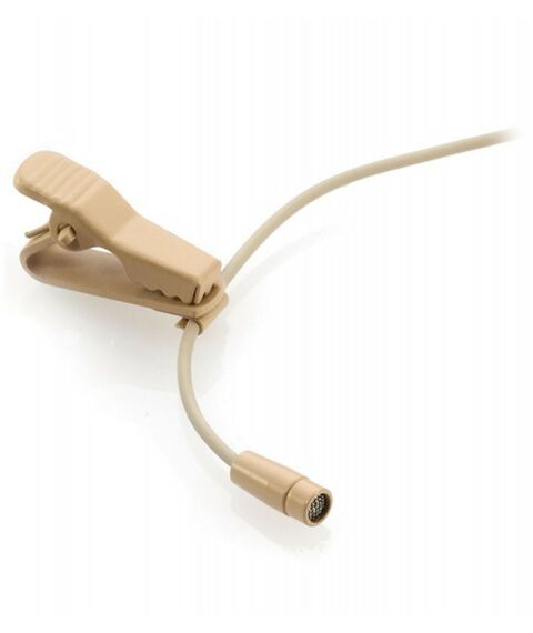 Конденсаторные микрофоны: Микрофон петличный конденсаторный JTS CM-125iF миниатюрный, 50-18000Гц, 4P Mini XLR, цвет бежевый фотографии