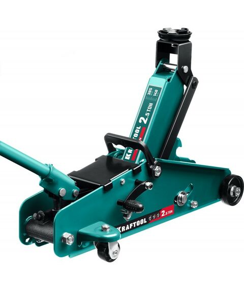 Домкраты: Подкатной домкрат KRAFTOOL S-PIN 2.5т 140-385мм с увеличенным подъемом и фиксатором [43457-2.5] фотографии