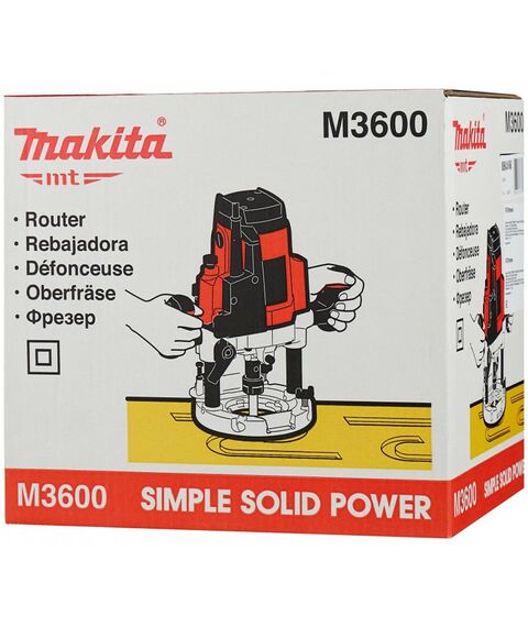 Фрезеры: Фрезер Makita М3601 900Вт, 27000 об/мин, ход 35мм, цанга 8мм, 2.7кг фотографии