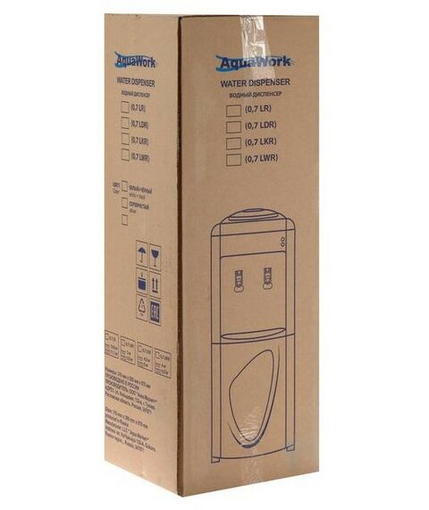 Кулеры для воды: Кулер для воды AquaWork AW 0.7LDR нагрев и охлаждение, 700/70 Вт, белый с черным фотографии