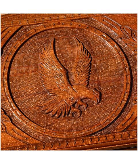 Настольные игры:  Нарды ручной работы "Орел в полете", 60х30 см, с шахматным полем, Армения фотографии