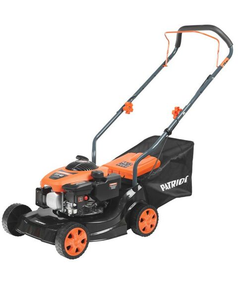 Газонокосилки: Газонокосилка бензиновая Patriot PT 40 130сс, 3.5л.с., 40см, 35л. трав., пластик. дека [512109401] фотографии