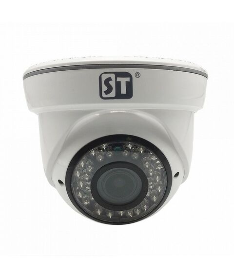 IP-камеры: Видеокамера ST ST-S2546 Light цветная IP, 2.1MP (1080p), с ИК подсветкой, для установки внутри помещений, купольная, 1/3" Progressive Scan CMOS, 2.8-12 mm (соответствует 100°-32° по горизонтали), ПЛАСТИК фотографии