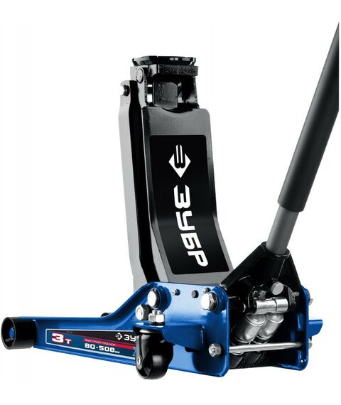 Домкраты: Подкатной домкрат гидравлический Зубр Профессионал X85 3т 80-508мм универсальный для СТО [43051-3] фотографии