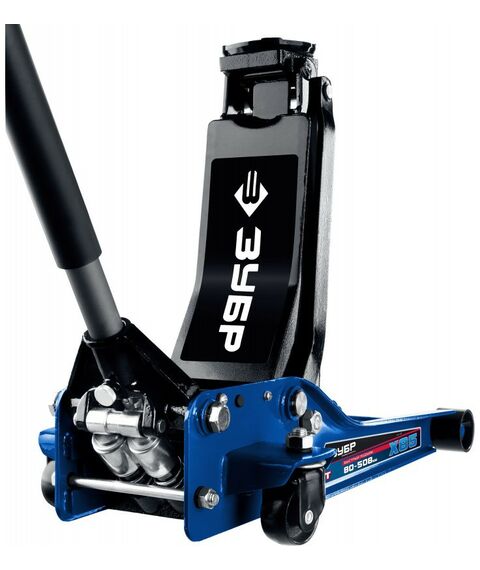 Домкраты: Подкатной домкрат гидравлический Зубр Профессионал X85 3т 80-508мм универсальный для СТО [43051-3] фотографии