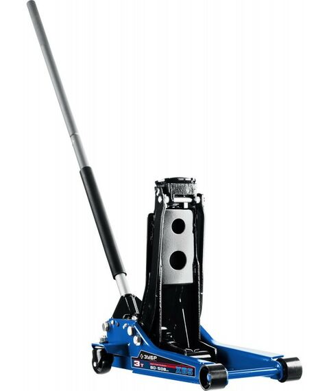 Домкраты: Подкатной домкрат гидравлический Зубр Профессионал X85 3т 80-508мм универсальный для СТО [43051-3] фотографии