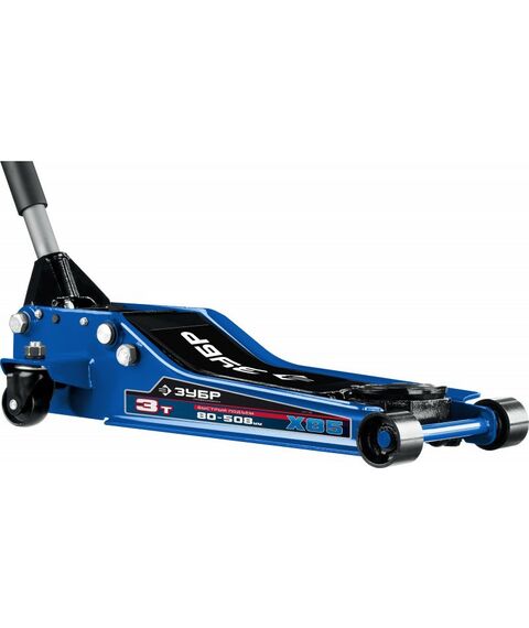 Домкраты: Подкатной домкрат гидравлический Зубр Профессионал X85 3т 80-508мм универсальный для СТО [43051-3] фотографии