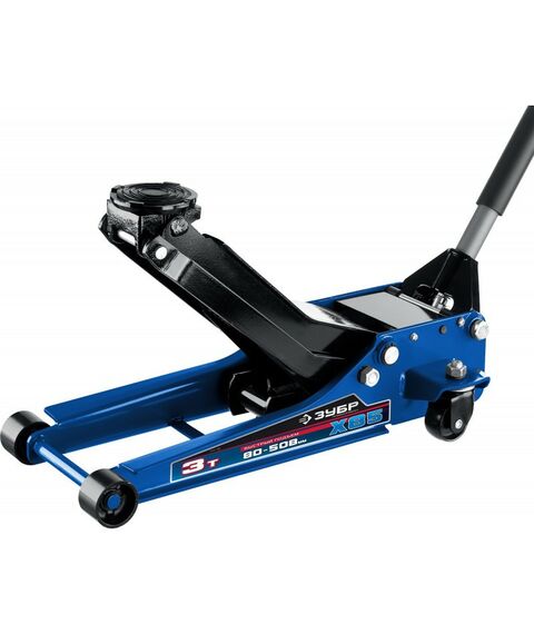 Домкраты: Подкатной домкрат гидравлический Зубр Профессионал X85 3т 80-508мм универсальный для СТО [43051-3] фотографии