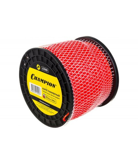 Леска для триммеров: Шнур кордовый Champion C7015 3.0мм/164м, витой квадрат фотографии