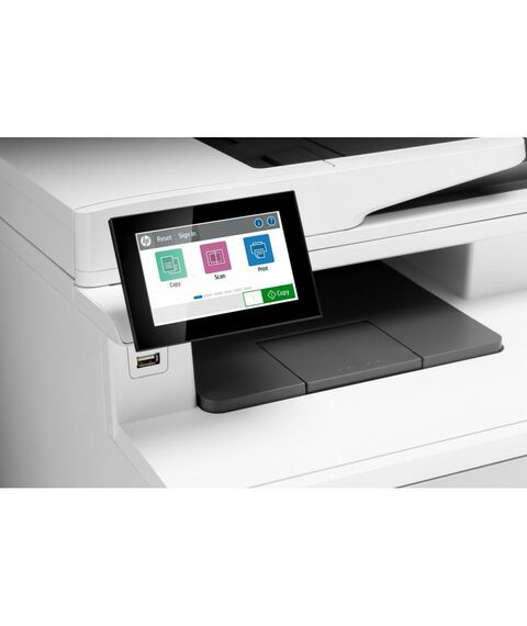 Многофункциональные устройства: МФУ лазерное цветное HP Color LaserJet Enterprise MFP M480f Printer/Scanner/Copier/Fax, A4, 600x600 dpi, 27(27)ppm, 2Gb, 800 Mhz, 2trays 50+250,ADF50, Duplex, USB/GigEth, Duty cycle - 55 000 [3QA55A] фотографии