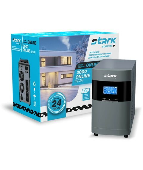 Источники бесперебойного питания: Источник бесперебойного питания Stark Country 3000 ONLINE (8/12A) фотографии