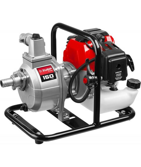 Мотопомпы: Мотопомпа бензиновая Зубр МП-150 150 л/мин фотографии