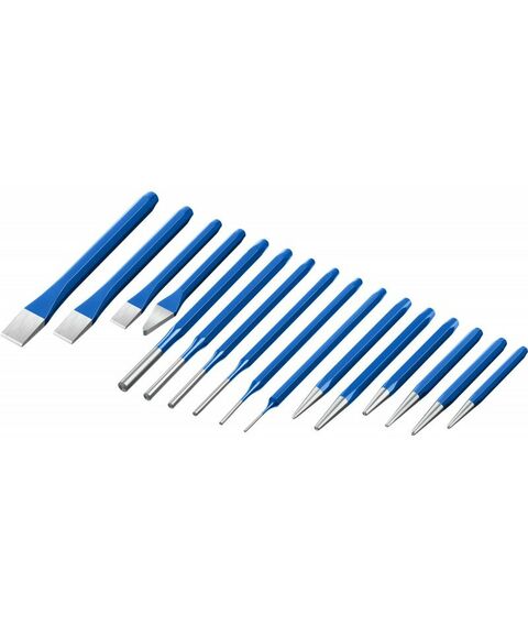 Наборы оснастки: Набор зубил и кернеров в чехле Зубр Профессионал 21070-H16 16 предметов фотографии