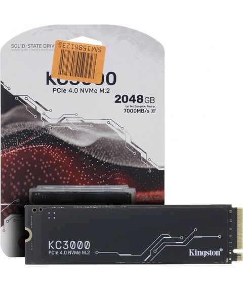 SSD-накопители: Накопитель Kingston 2 Tb KC3000 M.2 2280 M 3D TLC [SKC3000D/2048G] фотографии